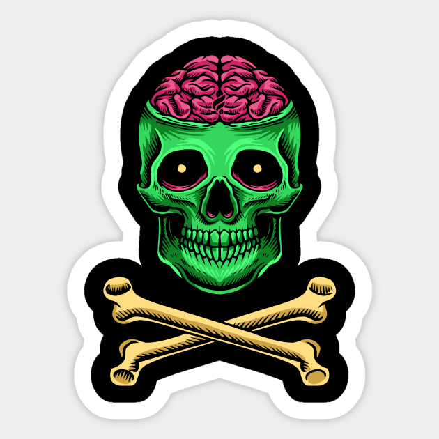 brains Sticker by Falden